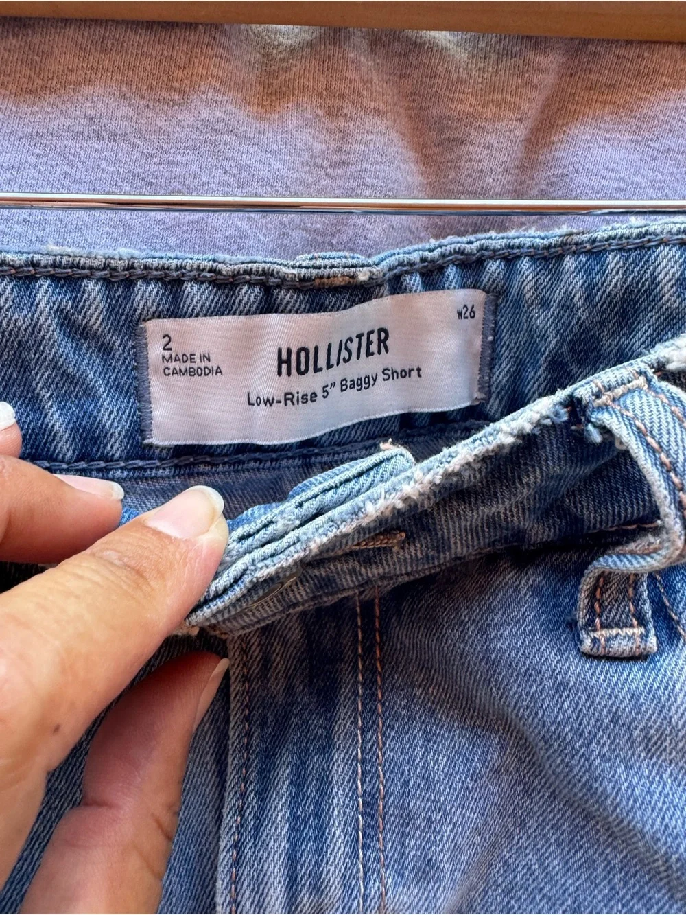 Hollister low rise baggy shorts